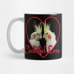 Cockatiel Love Heart Parrot Mug